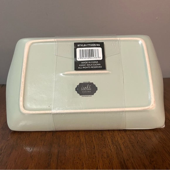 Isola Cucina Sage Green Butter Dish - Picture 6 of 11